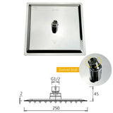 Cubic - Twin Shower Rail