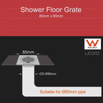 Floor Grate 80mm Round
