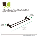 Maxim - Double Towel Rail 80cm