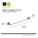 Maxim - Single Towel Rail 80cm